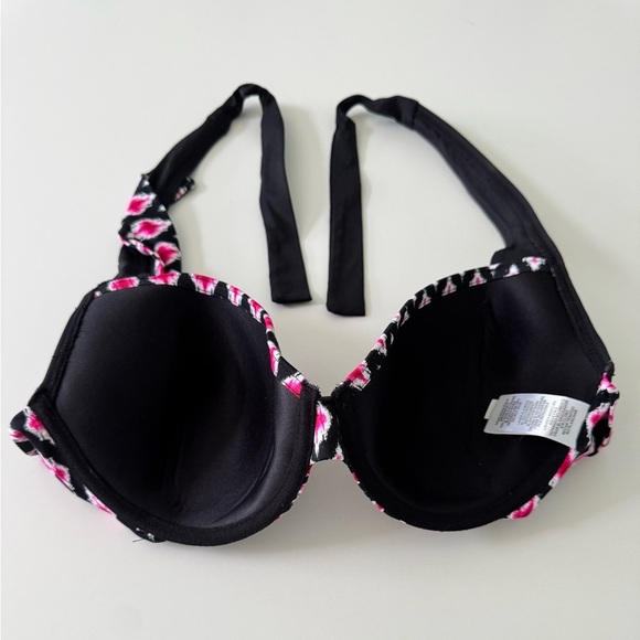 Tommy Bahama Cerise Pattern Bikini Set Bra Top is 34DD bottoms are XXS - Picture 3 of 15